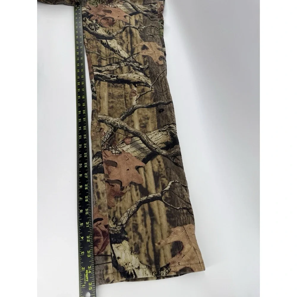 Vintage 90's Wrangler Rugged Wear Woodland Camo Pants 32x35 Cotton Hunting
